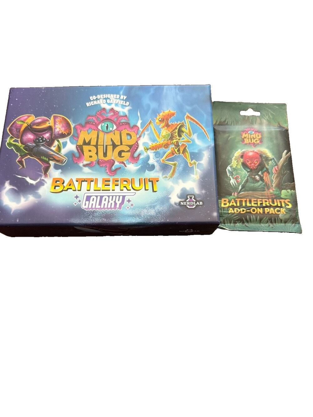 Nerdlab Board Games Mindbug Battlefruit Kingdom Boxed Card Game Set + Add On Pac